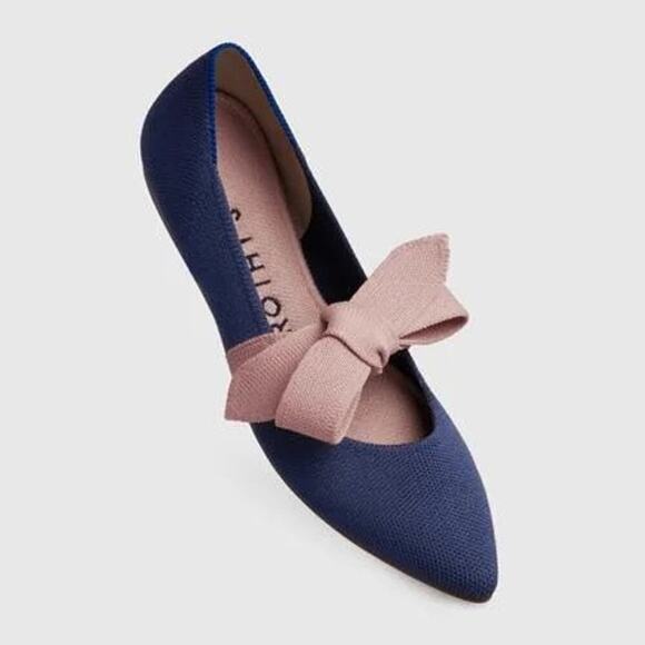 Rothy's The Slip-On Mary Jane Flat in Sapphire Deep Blue Size W6.5 - Picture 11 of 11